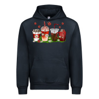 Navy coffee cups lady bug with daisies Urban Hoodie - texasbilliewilder