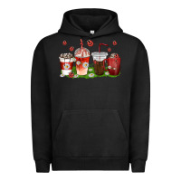Pigment Black coffee cups lady bug with daisies Urban Hoodie - texasbilliewilder