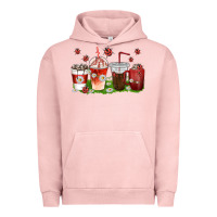 Pigment Salmon coffee cups lady bug with daisies Urban Hoodie - texasbilliewilder