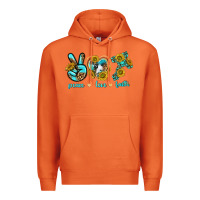 Carrot peace love faith Premium Hoodie - texasbilliewilder