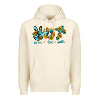 Tofu peace love faith Premium Hoodie - texasbilliewilder