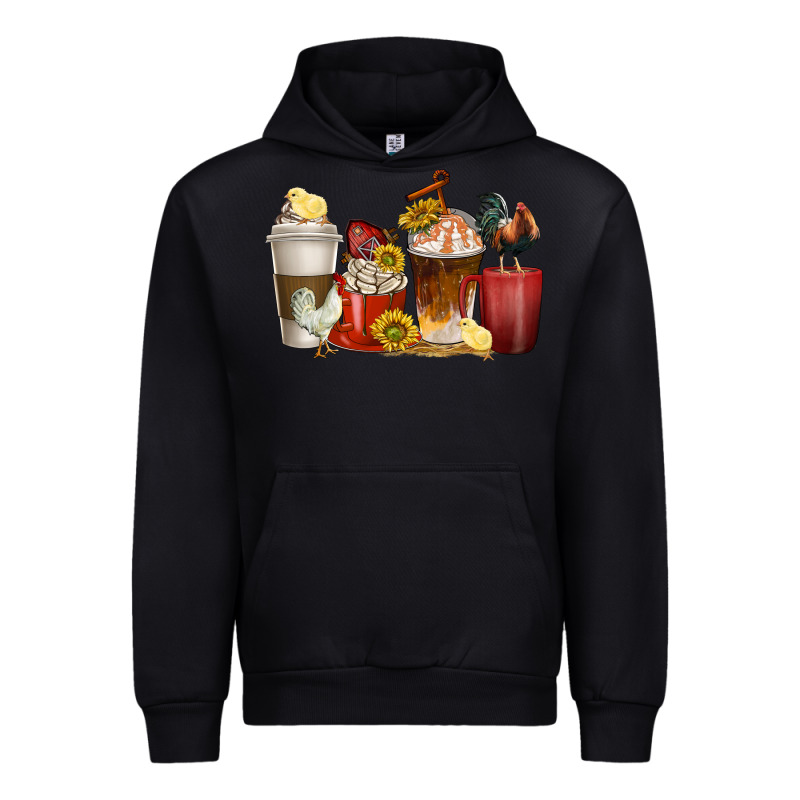 Coffee Cups Rooster Urban Hoodie by texasbilliewilder | Teevron