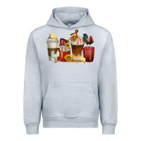 Heather Grey coffee cups rooster Urban Hoodie - texasbilliewilder