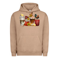 Pigment Burro coffee cups rooster Urban Hoodie - texasbilliewilder