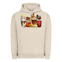 Pigment French Oak coffee cups rooster Urban Hoodie - texasbilliewilder