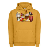 Pigment Peanut Butter coffee cups rooster Urban Hoodie - texasbilliewilder