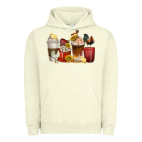 Pigment Pistachio coffee cups rooster Urban Hoodie - texasbilliewilder