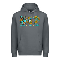 Rock peace love faith Premium Hoodie - texasbilliewilder