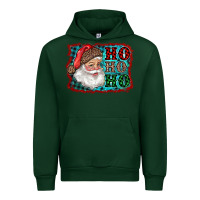Forest Green Santa Ho Ho Ho Urban Hoodie - RanaPortraitStore