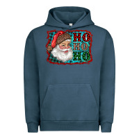 Pigment Midnight Navy Santa Ho Ho Ho Urban Hoodie - RanaPortraitStore