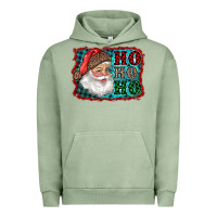 Pigment Oil Green Santa Ho Ho Ho Urban Hoodie - RanaPortraitStore