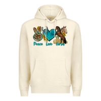 Sandshell peace love horses tbw Premium Hoodie - texasbilliewilder