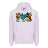 Lilac peace love horses tbw Premium Hoodie - texasbilliewilder
