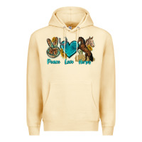 Pina Colada peace love horses tbw Premium Hoodie - texasbilliewilder