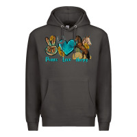 Smoke peace love horses tbw Premium Hoodie - texasbilliewilder