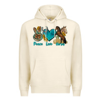 Tofu peace love horses tbw Premium Hoodie - texasbilliewilder