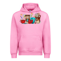 Fuchsia Pink Nurse coffee cups Urban Hoodie - texasbilliewilder