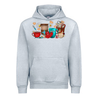 Heather Grey Nurse coffee cups Urban Hoodie - texasbilliewilder