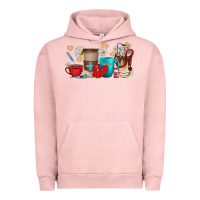 Pigment Salmon Nurse coffee cups Urban Hoodie - texasbilliewilder