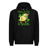 Black Too Cute To Pinch Chick Premium Hoodie - RanaPortraitStore