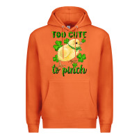 Carrot Too Cute To Pinch Chick Premium Hoodie - RanaPortraitStore