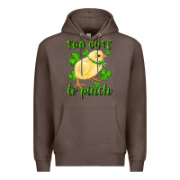 Coffee Too Cute To Pinch Chick Premium Hoodie - RanaPortraitStore