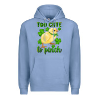 Colony Blue Too Cute To Pinch Chick Premium Hoodie - RanaPortraitStore