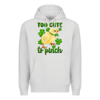 Dove Grey Too Cute To Pinch Chick Premium Hoodie - RanaPortraitStore