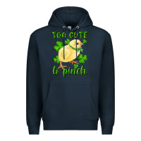 Navy Too Cute To Pinch Chick Premium Hoodie - RanaPortraitStore