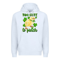 White Too Cute To Pinch Chick Premium Hoodie - RanaPortraitStore