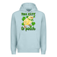 Blue Mist Too Cute To Pinch Chick Premium Hoodie - RanaPortraitStore