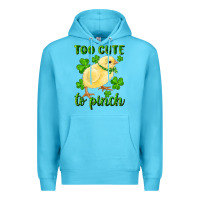 Ocean Blue Too Cute To Pinch Chick Premium Hoodie - RanaPortraitStore