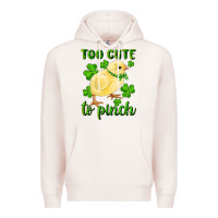 Pale Pink Too Cute To Pinch Chick Premium Hoodie - RanaPortraitStore
