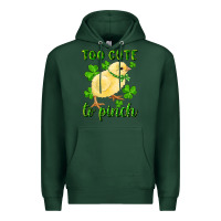 Sports Green Too Cute To Pinch Chick Premium Hoodie - RanaPortraitStore