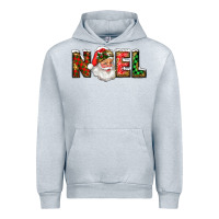 Heather Grey Western Noel Santa Claus Urban Hoodie - RanaPortraitStore