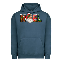 Pigment Midnight Navy Western Noel Santa Claus Urban Hoodie - RanaPortraitStore