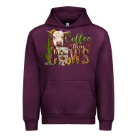 Mauve Wine coffee then cows Urban Hoodie - texasbilliewilder
