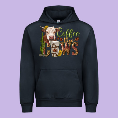 Urban Hoodie coffee then cows