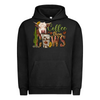 Pigment Black coffee then cows Urban Hoodie - texasbilliewilder