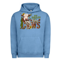 Pigment Pebble Blue coffee then cows Urban Hoodie - texasbilliewilder