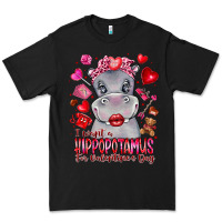 Black i want hippopotamus for valentines day Premium Tee - CowhideDigitalArt