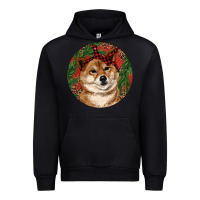 Black Shiba Inu Christmas Urban Hoodie - RanaPortraitStore