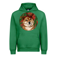 Emerald Shiba Inu Christmas Urban Hoodie - RanaPortraitStore