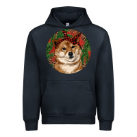 Navy Shiba Inu Christmas Urban Hoodie - RanaPortraitStore