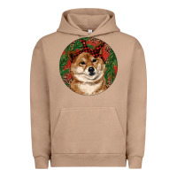 Pigment Burro Shiba Inu Christmas Urban Hoodie - RanaPortraitStore
