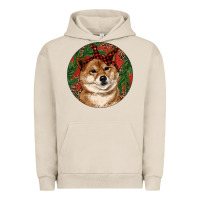 Pigment French Oak Shiba Inu Christmas Urban Hoodie - RanaPortraitStore