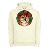 Pigment Pistachio Shiba Inu Christmas Urban Hoodie - RanaPortraitStore