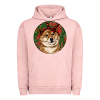 Pigment Salmon Shiba Inu Christmas Urban Hoodie - RanaPortraitStore