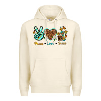 Tofu peace love jesus Premium Hoodie - texasbilliewilder