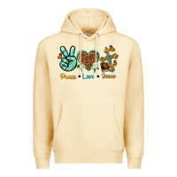 Pina Colada peace love jesus Premium Hoodie - texasbilliewilder